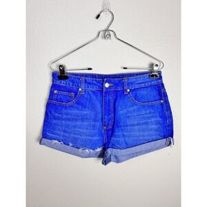 Litz Womens Cuffed Jean Shorts‎ W30 Short Shorts